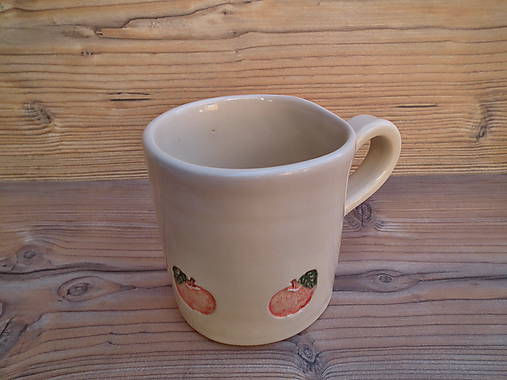 Nádoby - Hrnček Jabĺčka 300 ml - 6378027_