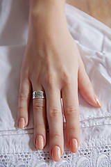 Prstene - Strieborný prsteň - Nitra - 6390288_