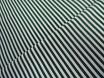 Textil - Bavlnená látka pásiková tmavo zeleno biela - 6393996_