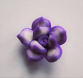 Korálky - FIMO kvet 25mm-1ks (fialová) - 6397094_