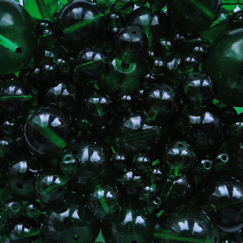 Sklenené MIX 4-18mm-100g (zelená)