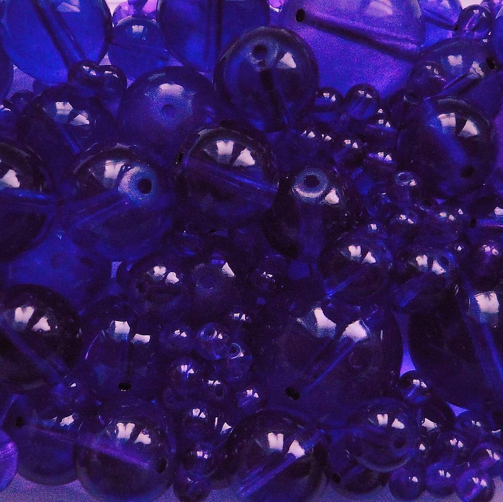 Sklenené MIX 4-18mm-100g (modrofialová)