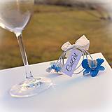 Darčeky pre svadobčanov - Orchideový párik - darčeky pre svadobčanov, menovky - 6395245_