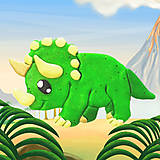 Magnetky - Dinosaurus - triceratops - 6396736_