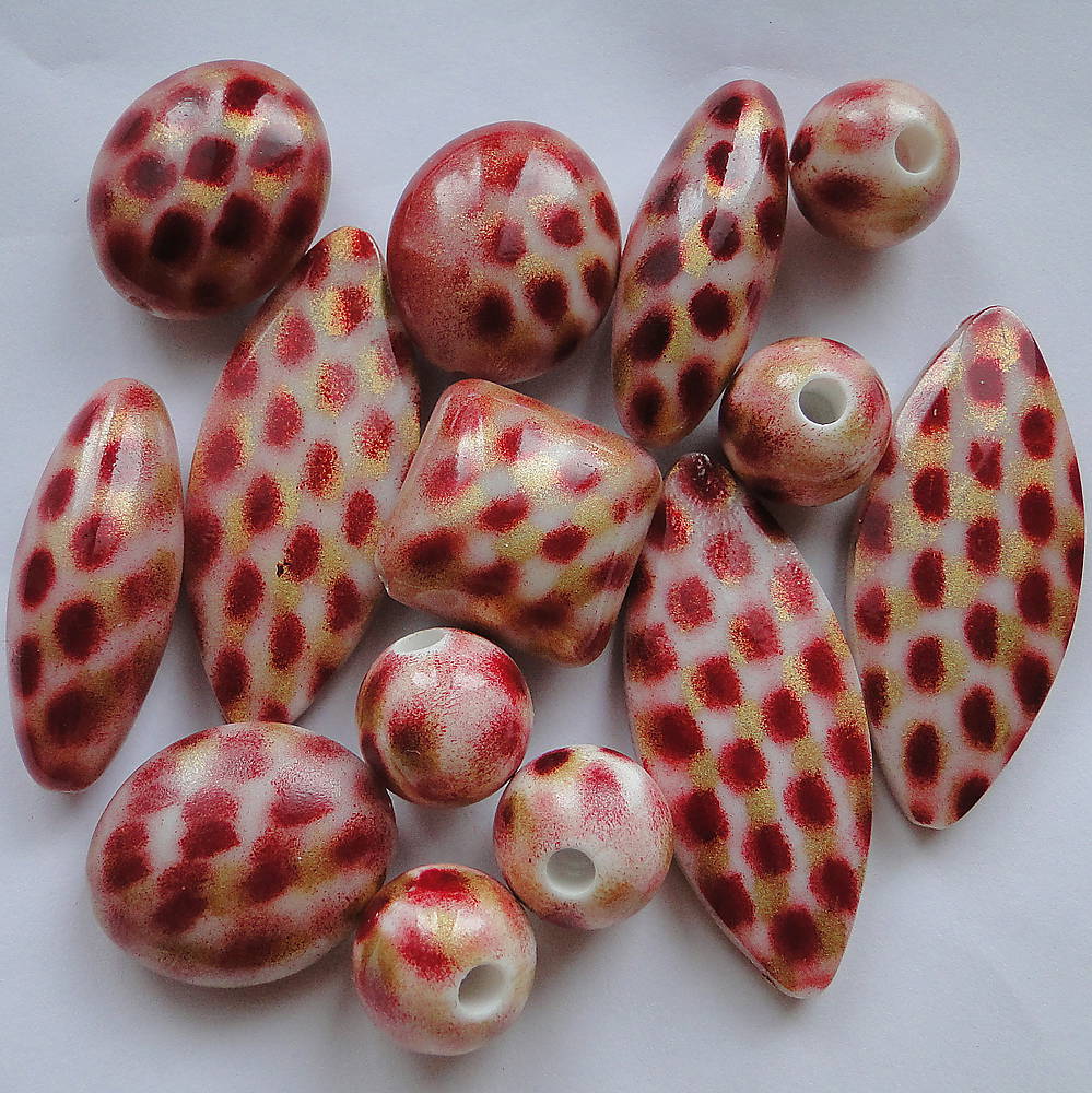 MIX plast 14-44mm (tm.červená-14ks)