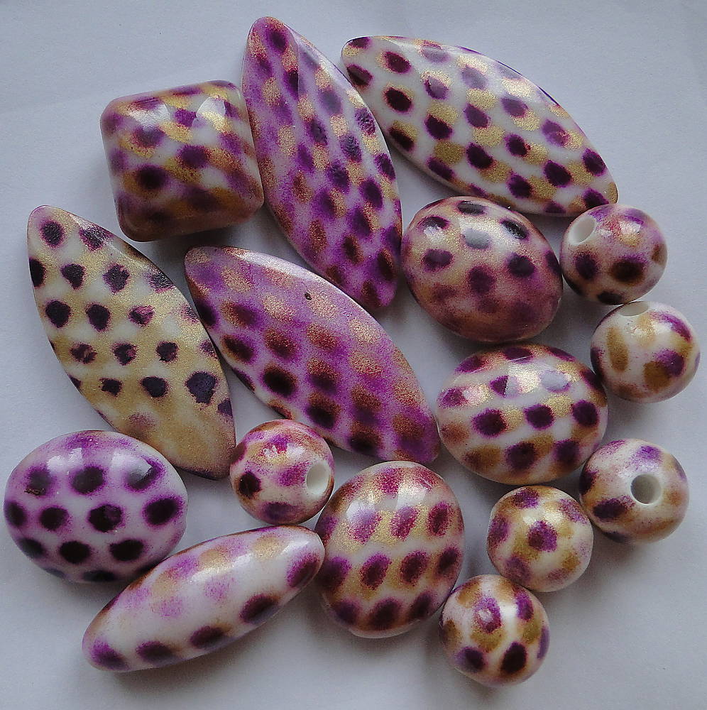 MIX plast 14-44mm (fialová-16ks)