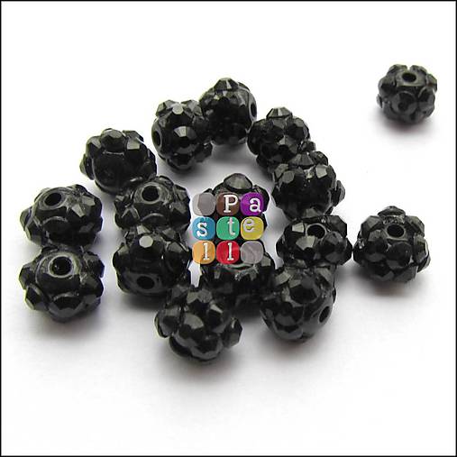 Korálky - (1057) Shamballa korálky, 8 mm - 1 ks - 6400274_