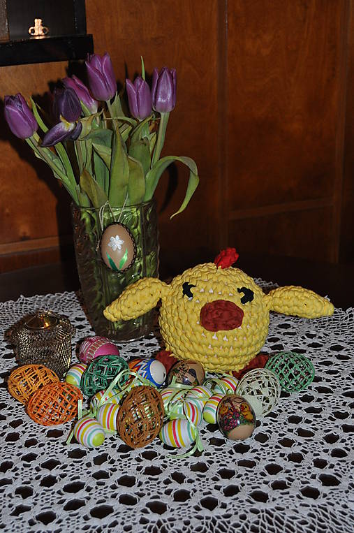 Dekorácie - Žltučké kuriatko - 6403695_