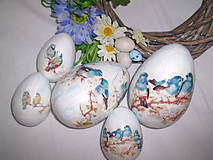 Dekorácie - Veľkonočné vajíčka Vtáčiky - 6401369_