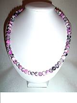 Náhrdelníky - dalmatín ružový náhrdelník - 6406715_