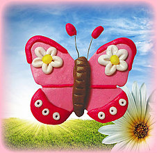 Magnetky - Motýle  (motýľ kvietkový) - 6412938_