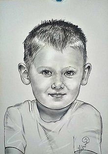 Kresby - portrét-chlapčiatko A4 - 6415708_