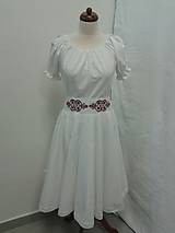 Šaty - Folk  krátke svadobné šaty s červeným srdcom - 6416394_