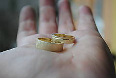 Prstene - Slnečný kúpeľ - zlatá obrúčka - 6422504_