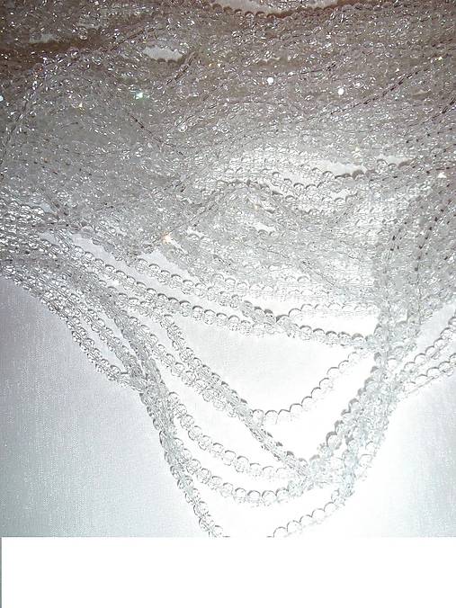 Korálky - kryštál fazetovaný 4mm - 6420072_