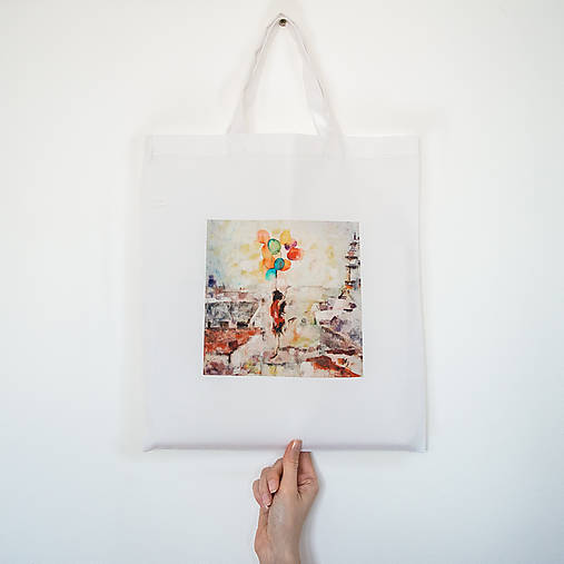 Nákupné tašky - Taška: Balóny namiesto krídel - 6422310_