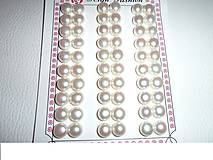 perly na náušnice polvŕtané 8mm