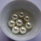 Voskované perly 10mm-8ks (oranž.krémová)