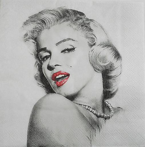  - Servítka "Marilyn Monroe", ihneď - 6430142_