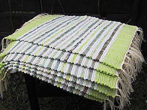 Úžitkový textil - PRESTIERANIE tkané 40 x 40 cm zelené - 6433591_