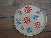 Nádoby - Tanier dezert Kvety 21cm - 6436377_