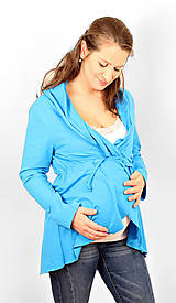 Tehotenské oblečenie - Tehotenský kabátik - veľ. XS - M, rozne farby - 6440796_