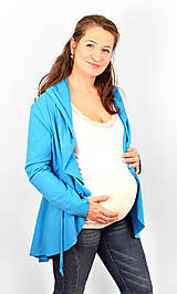 Tehotenské oblečenie - Tehotenský kabátik - veľ. XS - M, rozne farby - 6440797_