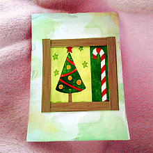 Papiernictvo - Vianočná recy pohľadnica (2) - 6439695_