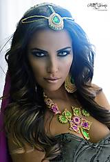 Náušnice - Náušnice "Arabic Princess"...vyšívané - 6442302_