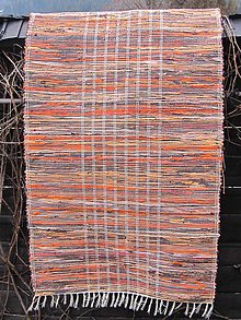 Úžitkový textil - KOBEREC tkaný 80 x 200 cm oranž-hnedý - 6443769_