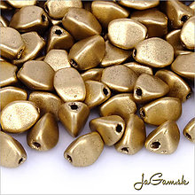 Korálky - Pohánka 5x4mm zlatá mat.30ks (20/5601) - 6454565_