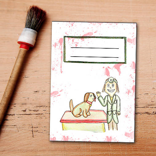 Papiernictvo - Zápisník pre veterinárov (pes) - 6459292_