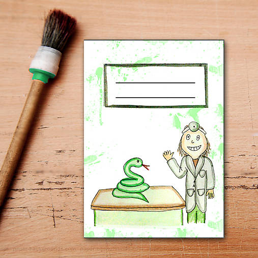 Papiernictvo - Zápisník pre veterinárov (had) - 6459322_