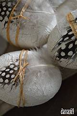 Dekorácie - Veľkonočné vajíčka s pierkom - 6461894_