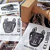 Materiál ručne robený - Somár: pečiatka 3x4 cm - 6473134_