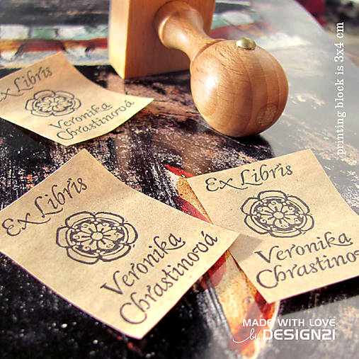 Materiál ručne robený - Ornament: pečiatka 3x4 cm - 6473149_