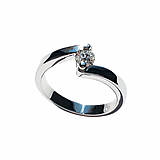 Prstene - Briliantový snúbny prstienok - 6472142_