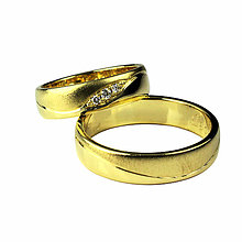 Prstene - Obrúčky zo žltého zlata - 6471890_