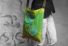  - Originál malovaná taška - zelená - SLEVA z 26,- - 6473052_