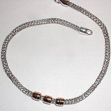 Náhrdelníky - oceľové pletenie 1  - náhrdelník - 6476406_
