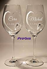 Nádoby - Cora - svadobné poháre 2ks - 6482784_