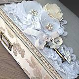 Papiernictvo - Zásnubný/svadobný shabby chic album - 6482754_