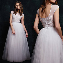 Šaty - Svadobné šaty s velkou tylovou sukňou - 6485916_