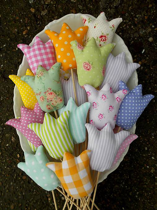 Dekorácie - Tulipán, jarná ozdoba - 6485721_