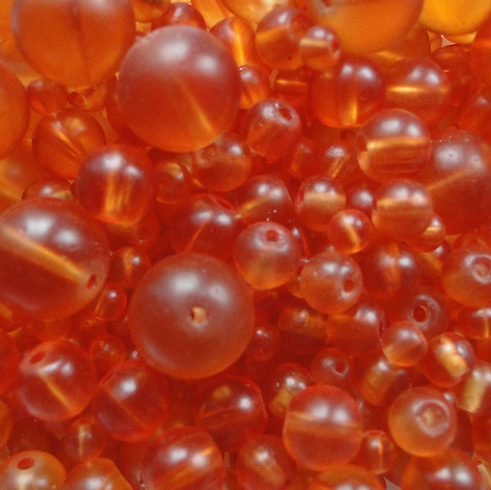 Sklo MIX 4-12mm-MATT-50g (oranžová)