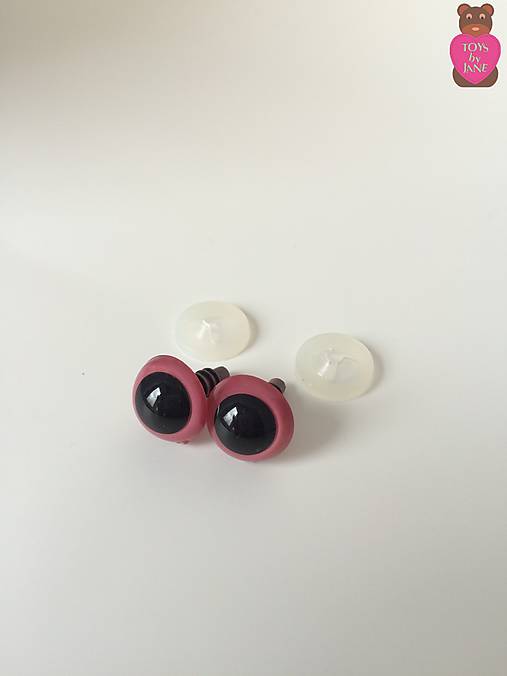 Komponenty - Bezpečnostné oči (pár)- staroružové 13mm - 6502836_