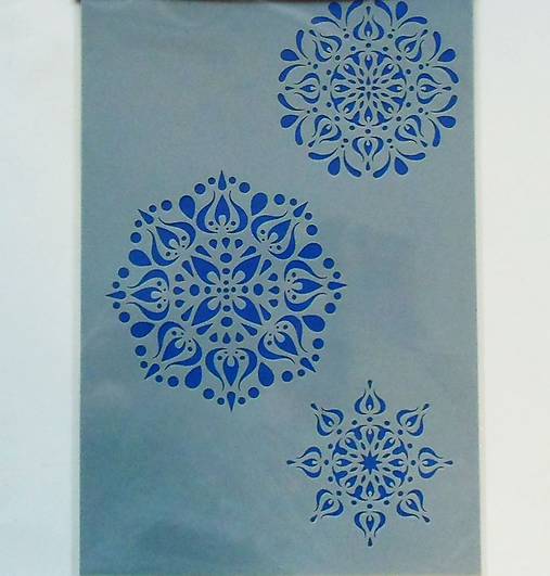 Šablóna - 20x30 cm (mandala, 3 ks, folk)