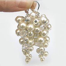 Náušnice - Svadobné náušnice perlové Ivory - 6511293_