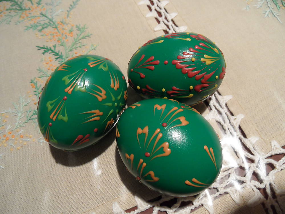 vajíčka na zeleno