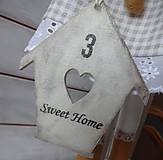 Dekorácie - Šedá "Sweet Home" - 6518365_